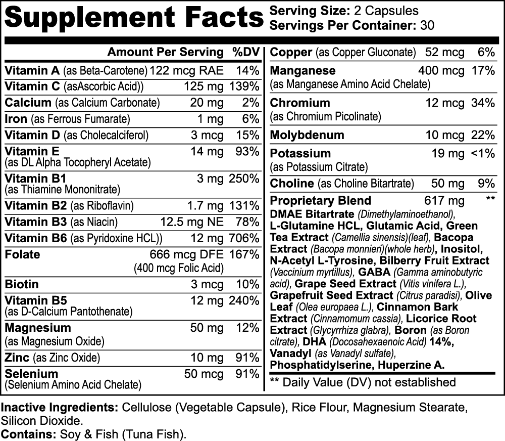 Cognitive Harmony - Nootropic Brain & Focus Formula